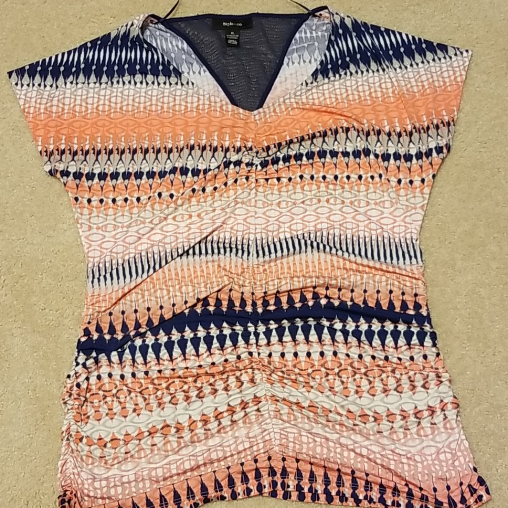 Stretchy Gathered Side Top